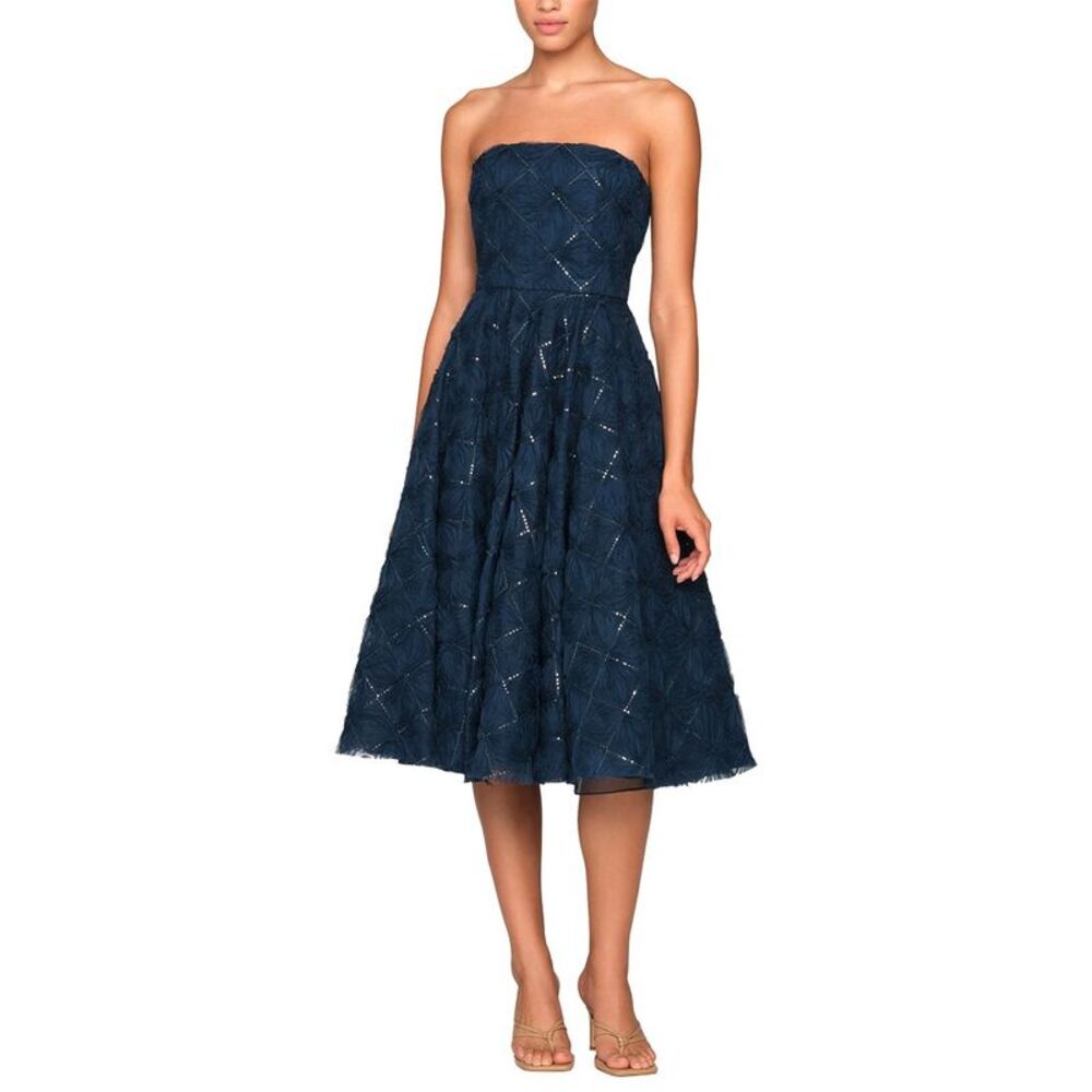 Theia Womens Anna Cocktail Dress